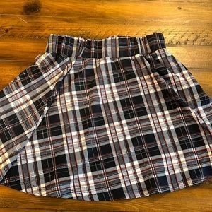 Shein never worn plaid mini skater skirt